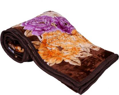 Abicon Printed Single Mink Blanket for  Heavy Winter