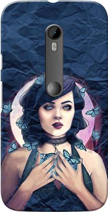 Aseria Back Cover for Butterfly Girl Navy Blue-1488