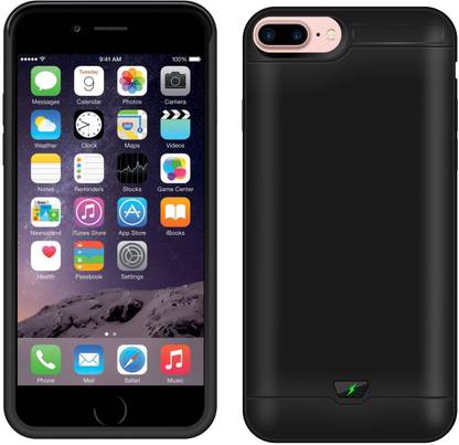 CASE CREATION Back Cover for Apple iPhone 8+ Battery Smart Power Bank Case Chargable Premium Portable Cover