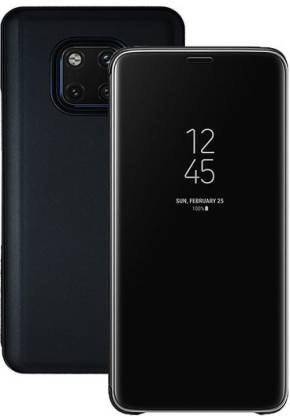 casemet Flip Cover for Mirror Flip Case with Stand for Samsung Galaxy S10 PLUS (Normal FLIP COVER WITHOUT SENSOR)