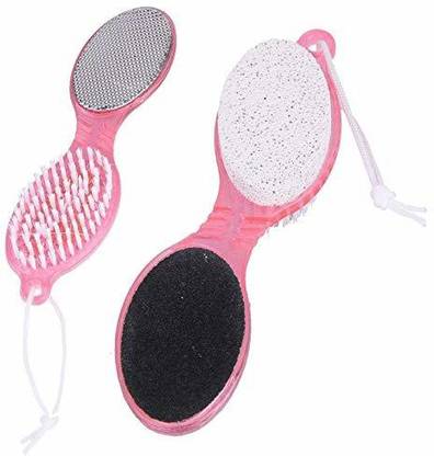 SOWME Multi-use Foot Care Brush Pumice Scrubber Pedicure Scraper Multicolor 1pcs
