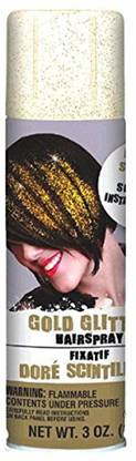 Amscan Glitter Hair Spray , Gold