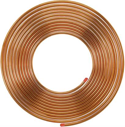 Visiaro Soft Copper Pipe O.D - 8mm, W.T - 19 swg, 4pcs 50 mm Plumbing Pipe