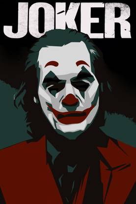 Joker Vector Art Poster (12 x 18 inches) Paper Print