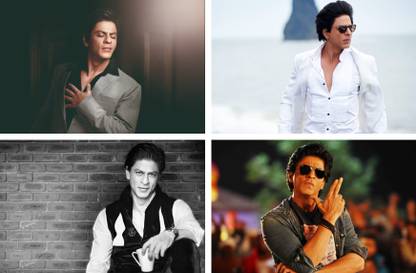 Pack of 4 Shahrukh Khan Poster | Shah Rukh Khan Paper Print