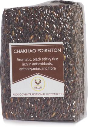 Namma Nellu Traditional Rice - Chakhao Poireiton / Manipur Black Rice Black Raw Rice (Long Grain, Sticky)