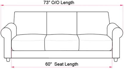 WESTIDO Ikea Plastic Chair Fabric 3 + 1 + 1 Sofa Set