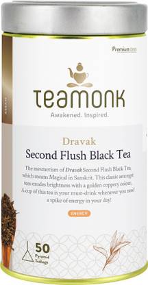 Teamonk Dravak Assam Second Flush Energy Boosting Black Tea Black Tea Tin
