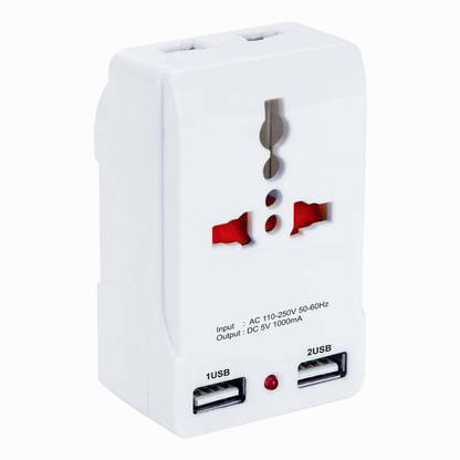 STARVOKES Multi Plug Adapter USB , 3 Pin Modular Travel Universal Multi Adaptor Worldwide Adaptor