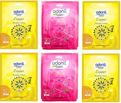 Odonil Citrus, Jasmine Potpourri Combo of Scant & Bissful Citrus Zipper