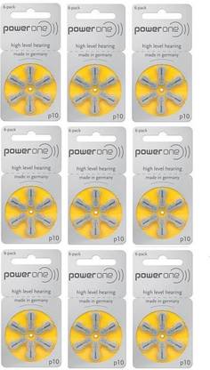 Power one Hearing Aid P10 PR70 BTE Compatible Genuine Product   Battery