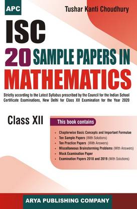 ISC 20 Sample Papers in Maths Class 12