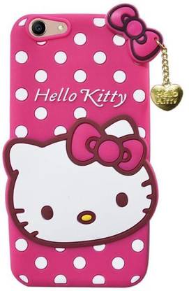Qzey Back Cover for Oppo A57 3D Soft Silicone Girls Choice Hello Kitty