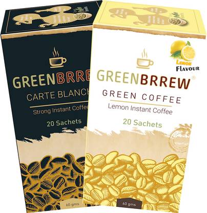 GreenBrrew Lemon & Carte Blanche Instant Coffee