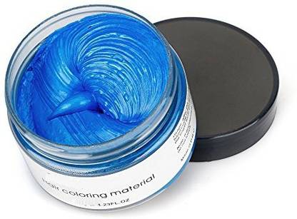 GABBU cream hair color wax temporary highlight hair wax Hair Color , GLAM BLUE