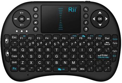SF Mini Wireless Keyboard With Touch Pad for Laptop/Pc/Smart TV/HTPC/PS3 Bluetooth Handheld Multi-device Keyboard Compatible with Desktop, Laptop, Mac