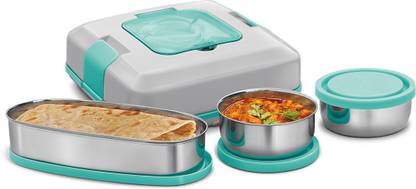 MILTON Electric Tiffin FLATRON (3 Containers) 3 Containers Lunch Box