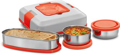 MILTON Electric Tiffin FLATRON (3 Containers) 3 Containers Lunch Box