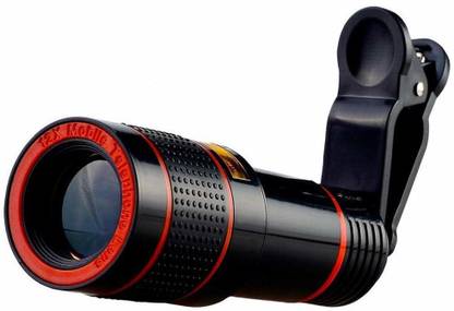 Buddymate 12x Zoom Fisheye Mobile Phone Telephoto Lens Compatible with iPhones, Android Smartphones Mobile Phone Lens
