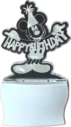 DIRESTA Happy Birthday Cute Teddy Bear Wish 3D illusion Night Lamp Night Lamp