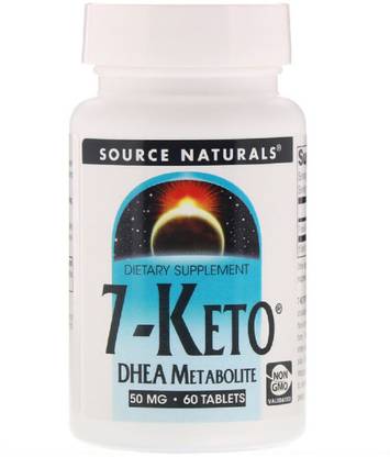 Source Naturals 7-Keto, DHEA Metabolite, 50 mg, 60 Tablets