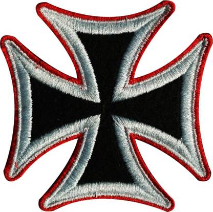 Motohog Unique Embroidered Sew on Patch for Denim Jeans & Jackets (Nazi Cross) Product Dimension : 3 x 3 Inch Applique Patch