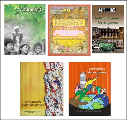 New NCERT Textbook Economics Combo Set 9th To 12th English Medium (5 Booklets)
