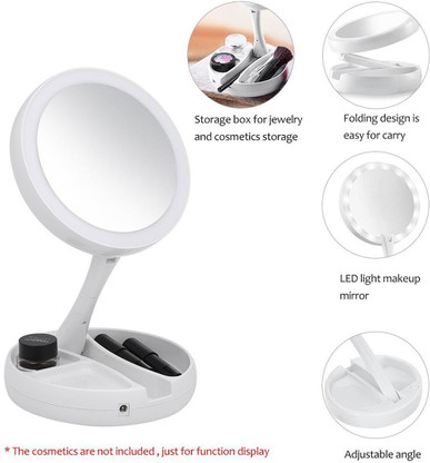 travel vanity with lights