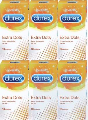 DUREX Extra Dot (10s, pack of 6) Condom