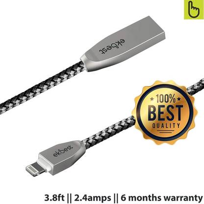 EKBEST Lightning Cable 0.999744 m Cable - The Premium 3.28ft Cable