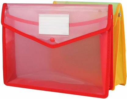 G-1 PVC Button Bag Folder