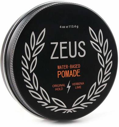 ZEUS Original Pomade For Men 4.0 Oz Jar Paraben Free Water Based Classic Hold Pomad Hair Cream