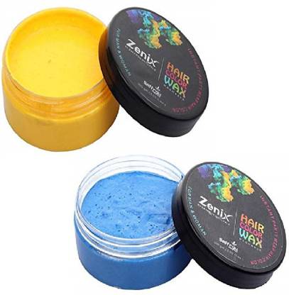 जेनिक्स Hair Color Wax Yellow And Blue बालों का वैक्स