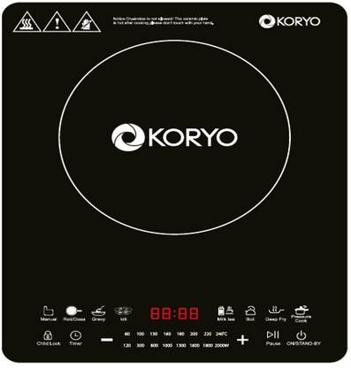 KORYO 2000 W Induction Cooktop Touch Panel