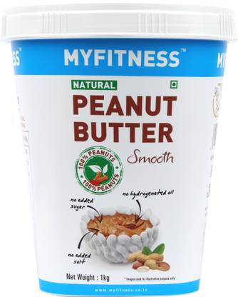 MYFITNESS Smooth Natural Peanut Butter Unsweetened