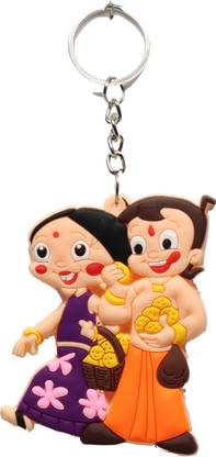 Klowage Chhota Bheem pvc Keychain Key Chain