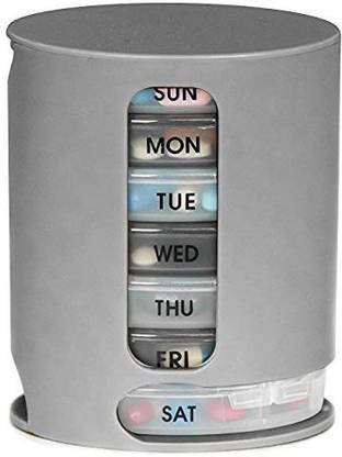 DEVZA 7 day Weekly Tablet Medicine Storage Organizer Box Pill Box Pill Box