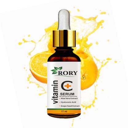Rory Vitamin C Serum for Face with Hyaluronic acid, Grape Seed Extract