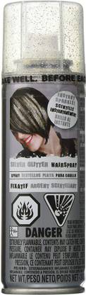Amscan Glitter Hair Spray 3 Ounces Silver , Silver