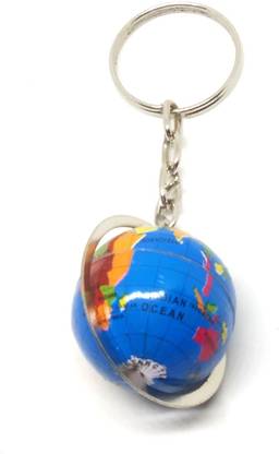 Trunkin TRN3317 Classy Rotating Globe Atlas World Map Keyring Key Chain