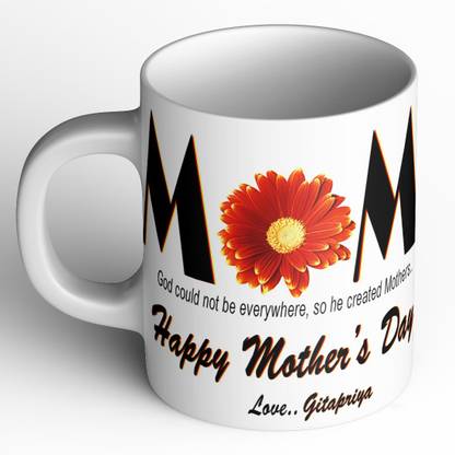 Abaronee Gitapriya Happy mothers day quote m016 Ceramic Coffee Mug