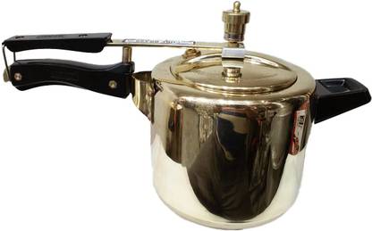 BRRL JAY ENN BRASS PRESSURE COOKER 5 LTR 5 L Inner Lid Pressure Cooker