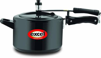 Excel Hard-Anodized Aluminum Pressure Cooker 5 L Inner Lid Pressure Cooker