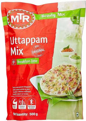 MTR UTTAPAM BREAKFAST MIX RMTR 500 GM 500 g