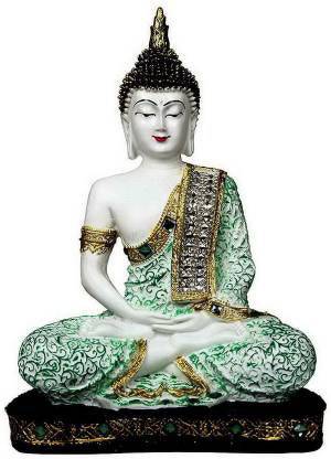 Buddha m Medetating buddha Decorative Showpiece  -  5 cm