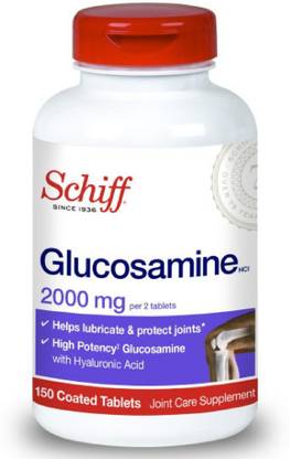 Schiff Glucosamine 2000mg with Hyaluronic Acid - 150 Coated Tablets
