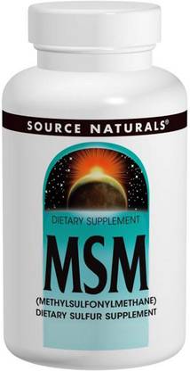 Source Naturals MSM, (Methylsulfonylmethane), 240 Tablets