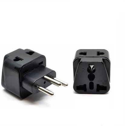 OREI India to Switzerland, Rwanda Type J 2 in 1 Travel Adapter Plug - 2 Pack Worldwide Adaptor