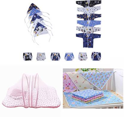 Fareto Infant Clothing Combo And Daily Needs Items(0-3 Months)(Total Items: 23)