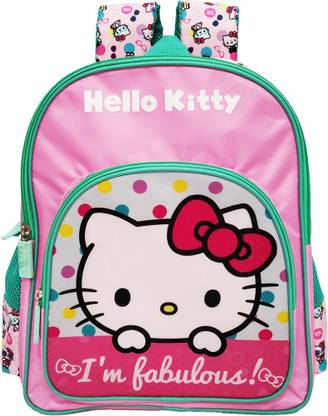 Hello Kitty I am Fabulous School Bag Pink & Blue 30 cm School Bag
